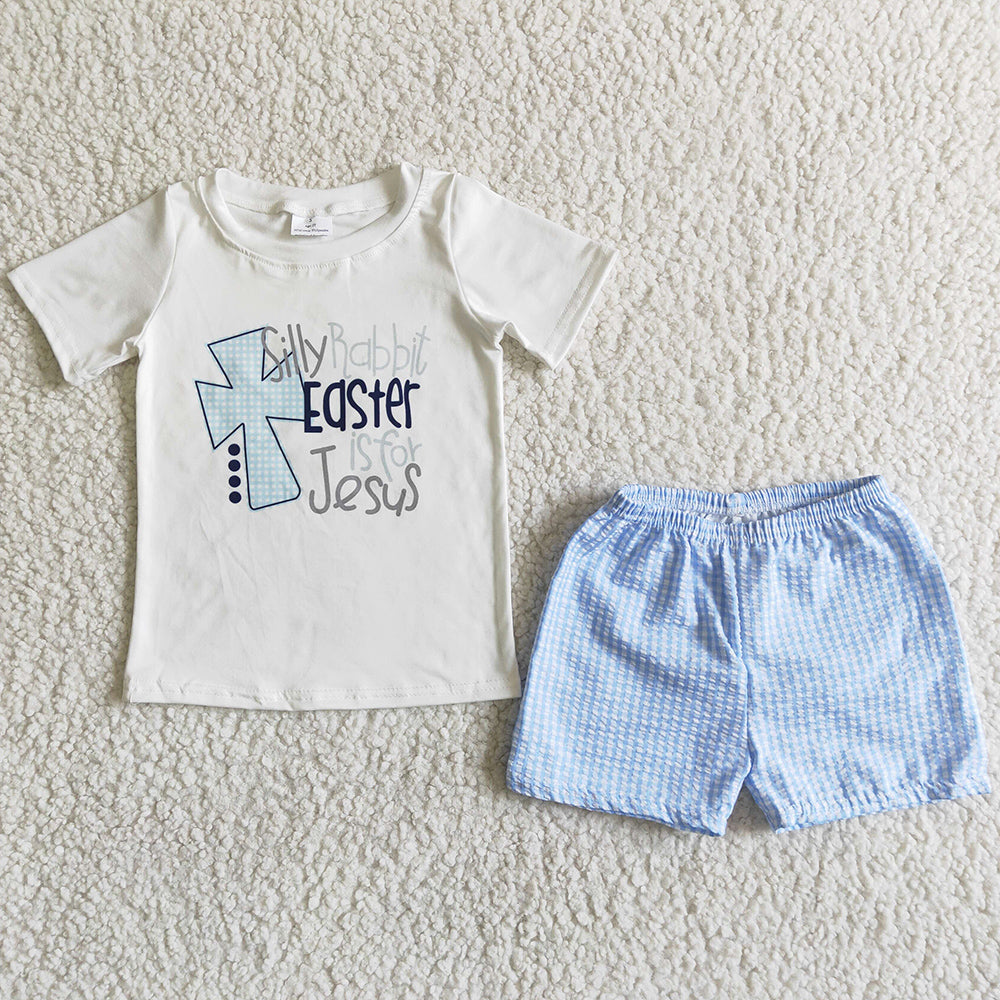 Boutique Boys Clothes Set Easter Boutique Baby Boy Clothing Outfits Wholesale 3.11