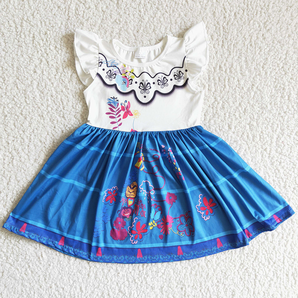Baby Girl Dress Fashion Toddler Girls Clothes Boutique Dresses Short Sleeve C4-30
