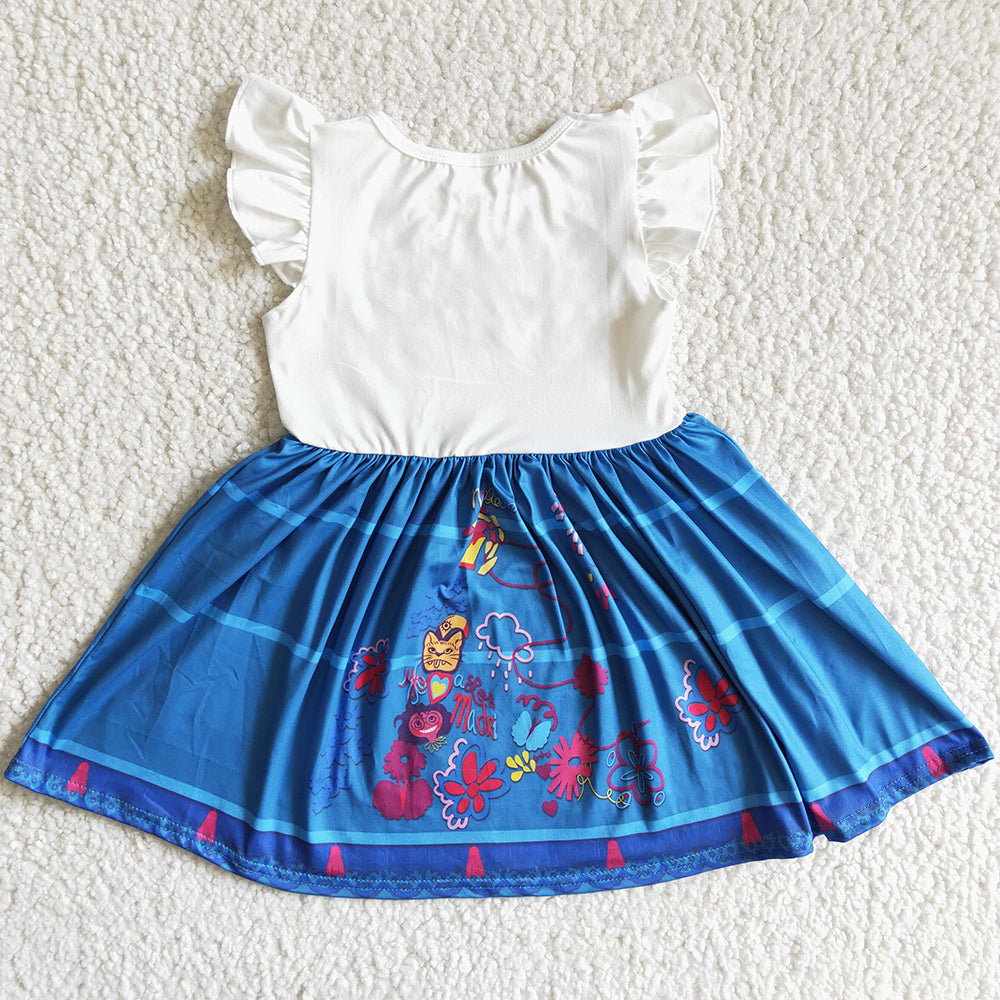 Baby Girl Dress Fashion Toddler Girls Clothes Boutique Dresses Short Sleeve C4-30