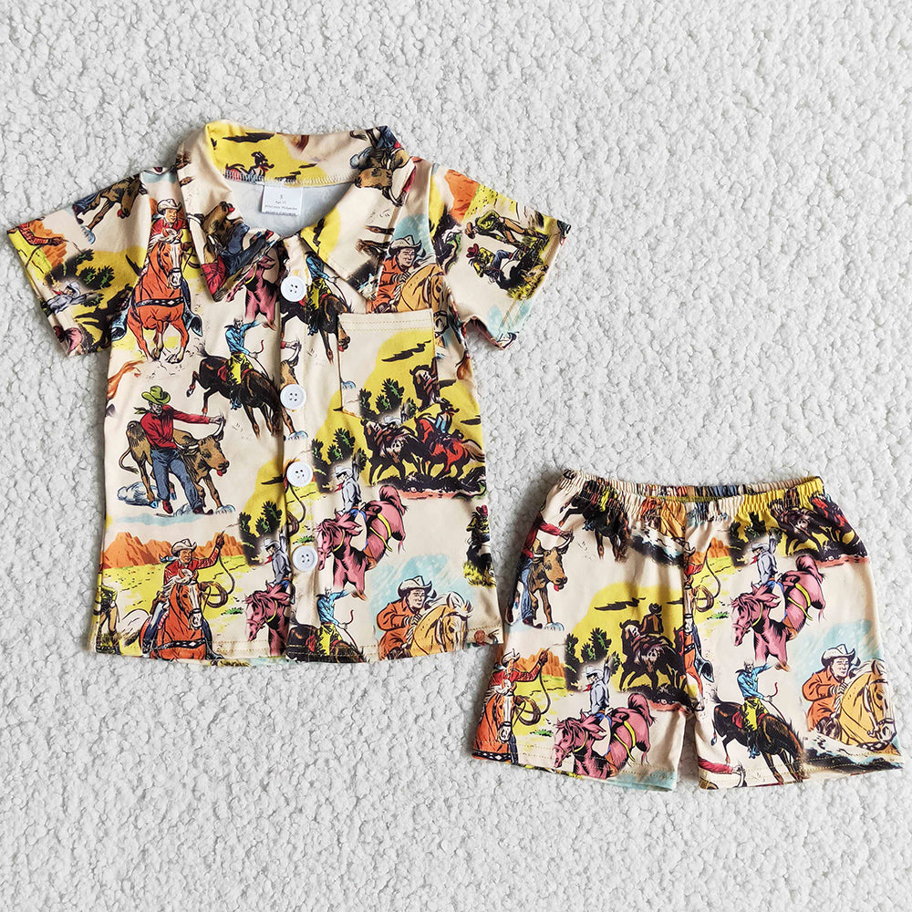 Cute Kids Pajamas Shorts Set E14-12