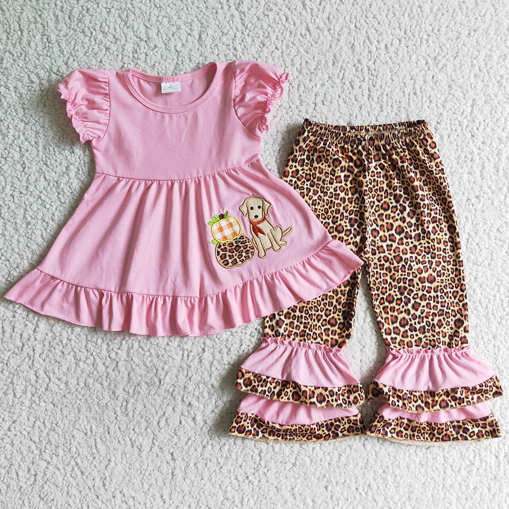 Boutique Infant Baby Boys Romper Embroidery Clothing Halloween Set SR0069