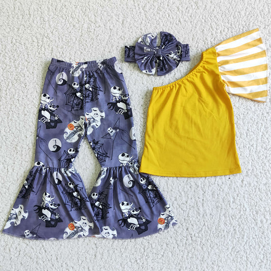 Boutique Girls Halloween Clothing Outfits with Bow GSPO0138