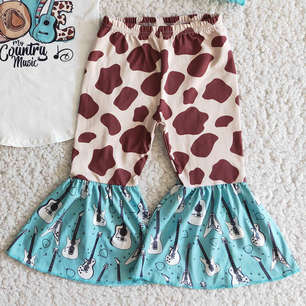 Boutique Toddler Girls Clothes Long Sleeve Bell Pants Set 6 A11-14