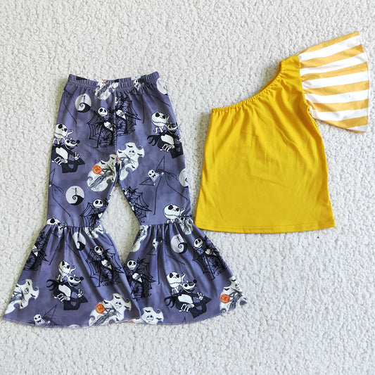 Boutique Girls Halloween Clothing Outfits with Bow GSPO0138