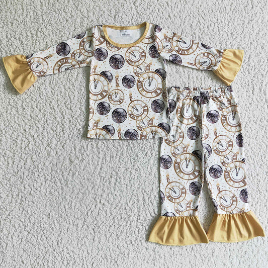 Boutique Boys Pajamas Happy New Year Sleepwear Set Baby Girl Nightwear BLP0101 GLP0275