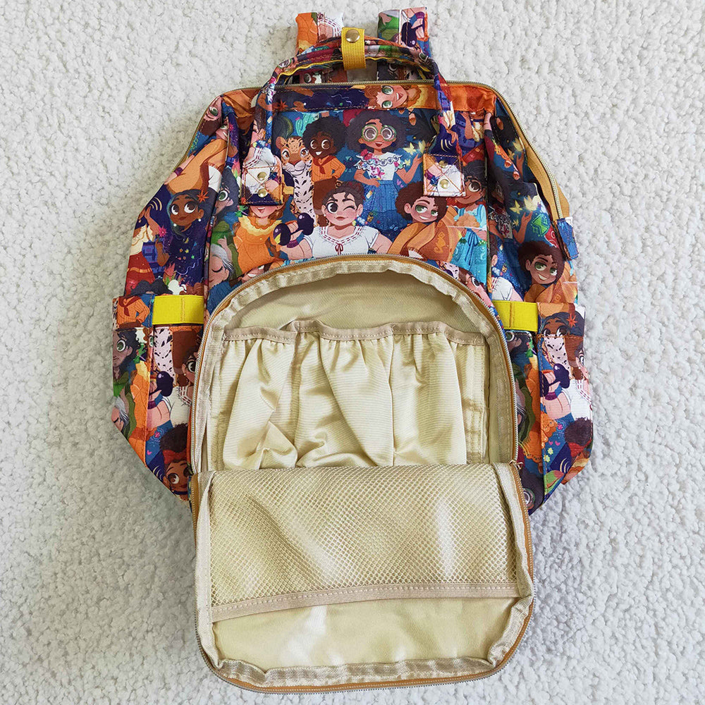 New Fashion Baby Girls Backpack Mommy Bags Cartoon Print Kids Girl Backpack Bag BA0002