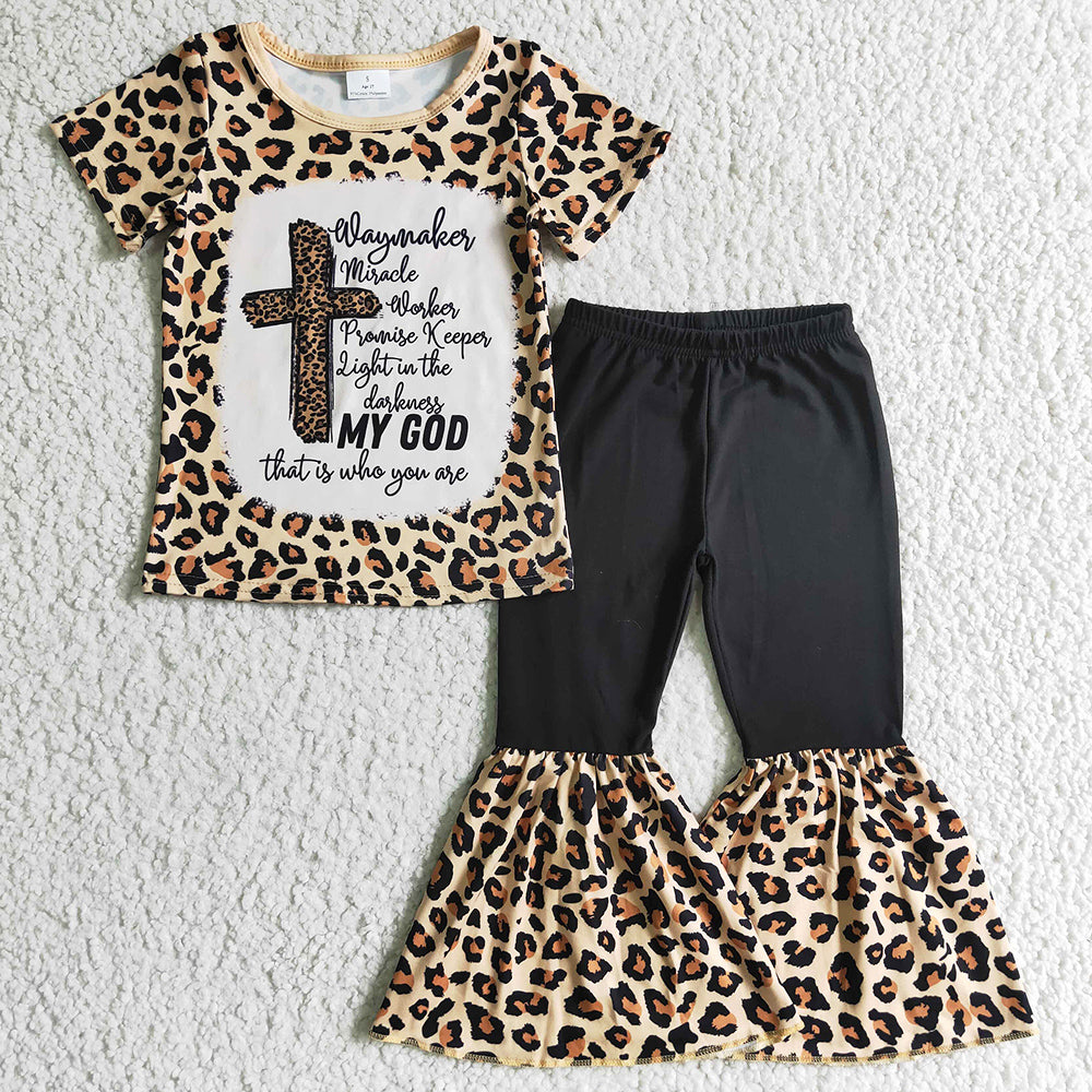 Fashion Baby Girls Clothes Bell Bottom Outfits GSPO0218