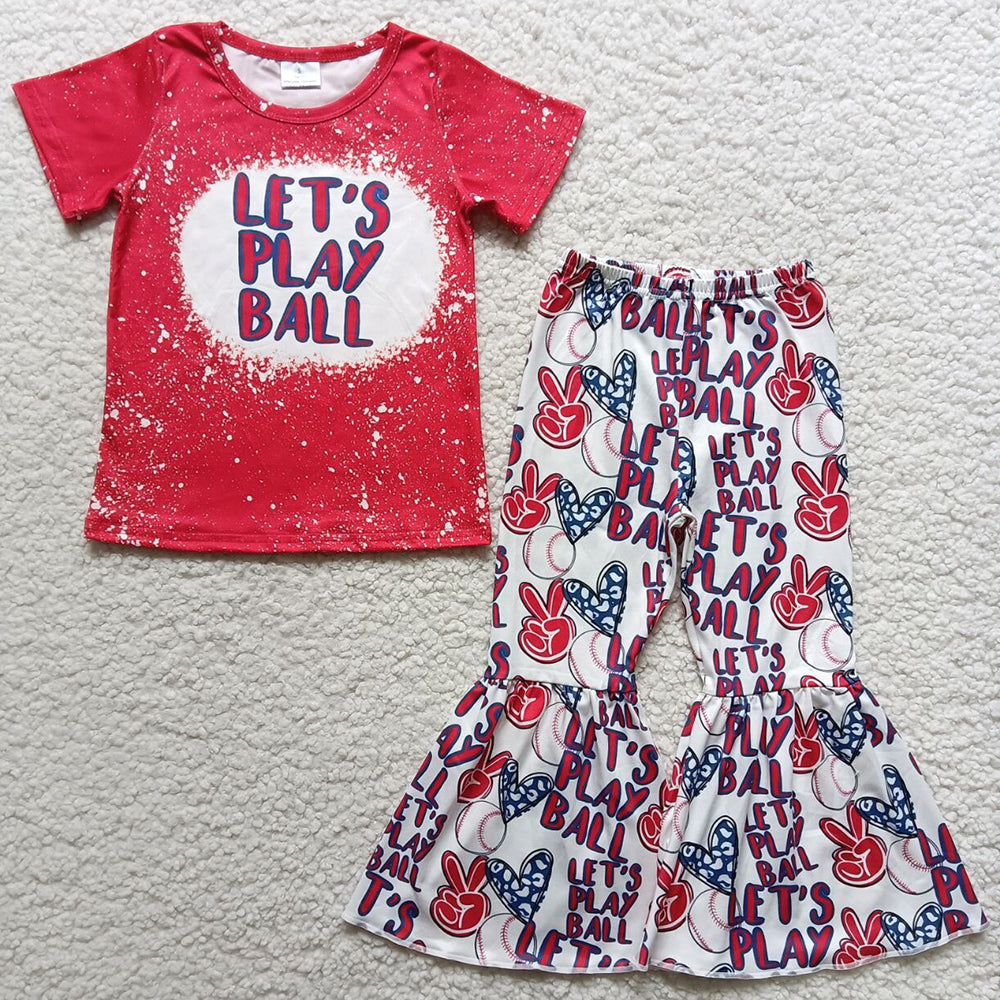 Hot Sale Baby Girl Clothes Bell Bottom Outfits Fashion Toddler Girl Clothes Kids Clothes Sets B0-12