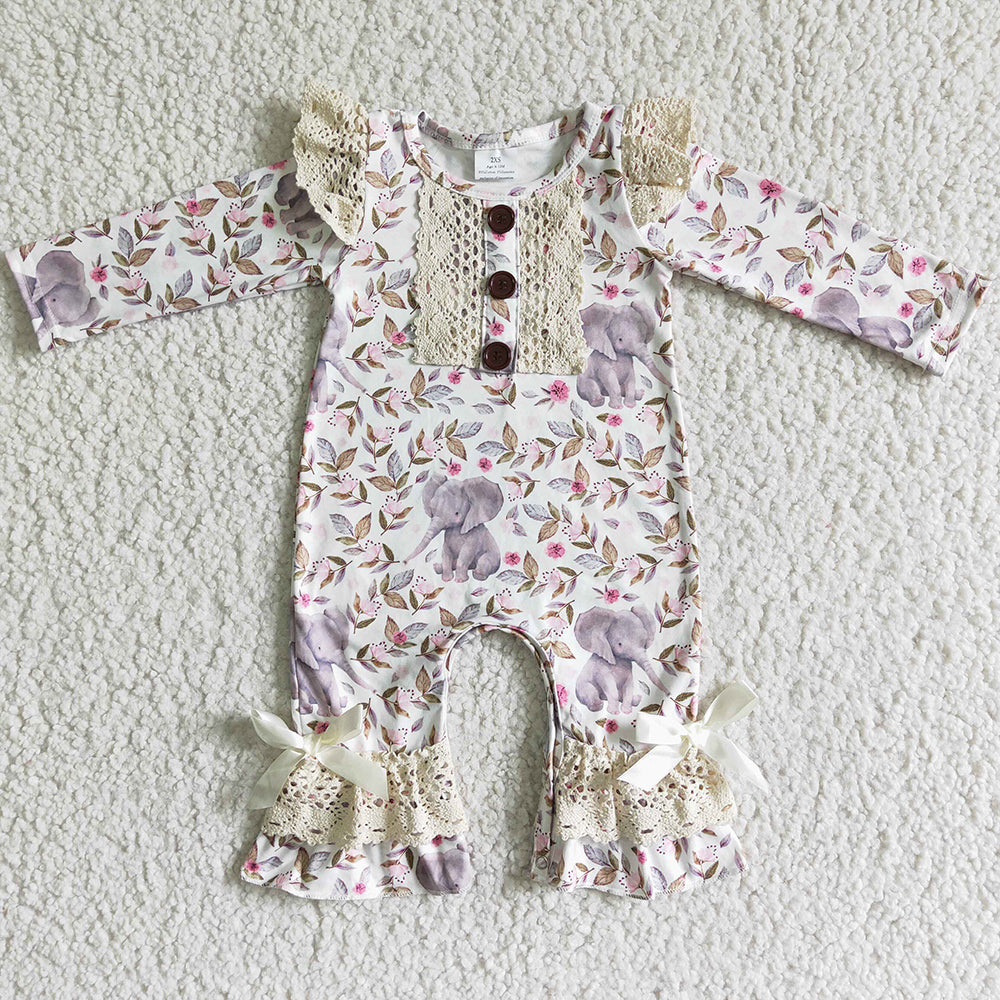 Cute Infant Baby Girls Rompers Fall Girls Clothing Toddler Baby Romper 6 A1-26 12.11