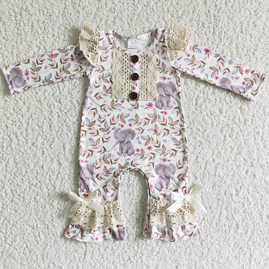 Cute Infant Baby Girls Rompers Fall Girls Clothing Toddler Baby Romper 6 A1-26 12.11