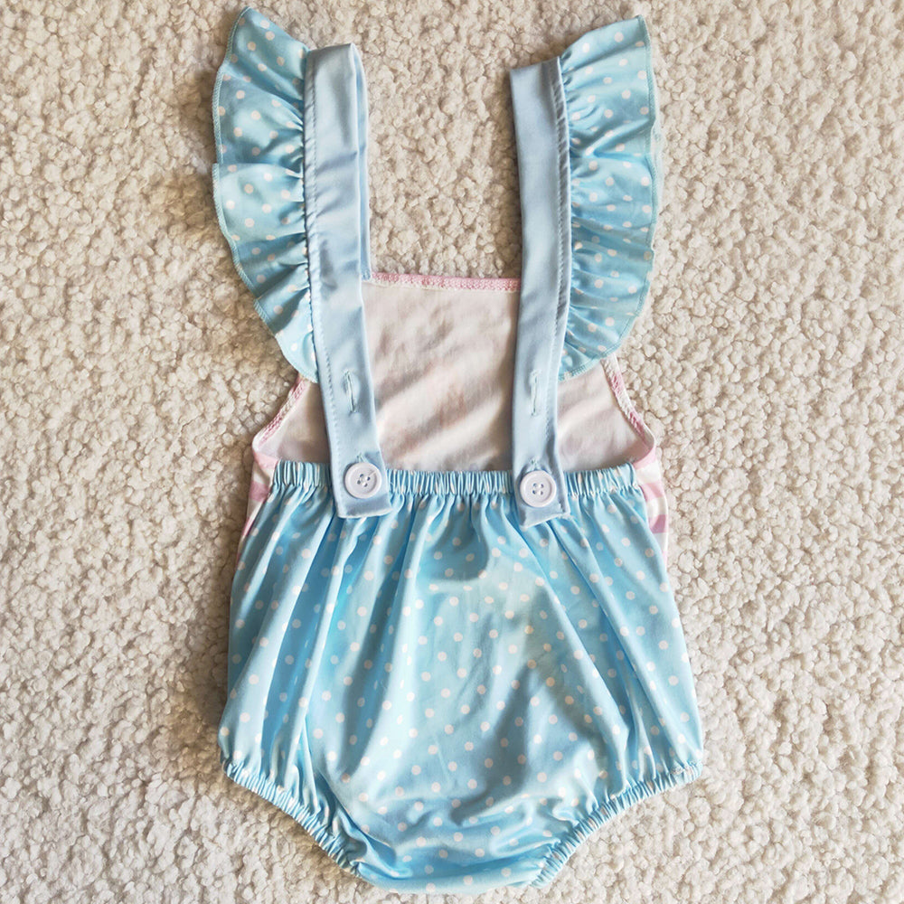 Boutique Girls Clothing Boys Rompers Easter Bunny Girls Romper Toddler Baby Clothes E11-3 3.8