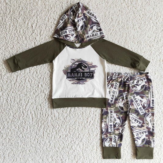 Boutique Baby Boy Clothes Hoodies Set Mama`s Boys Kids Clothing Hooded Outfits BLP0078