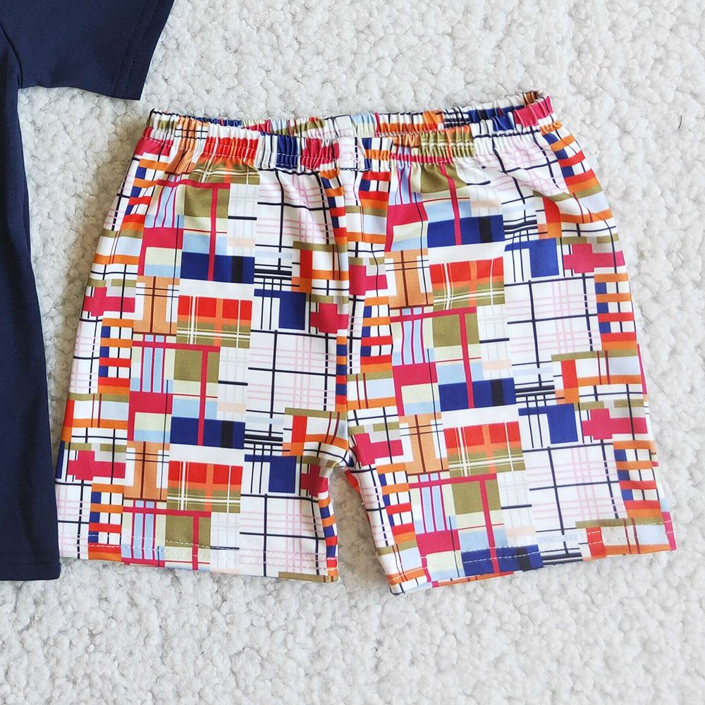Toddler Baby Boy Clothes Boutique Kids Clothes Embroidery Turtle Boys Clothing Set D5-12