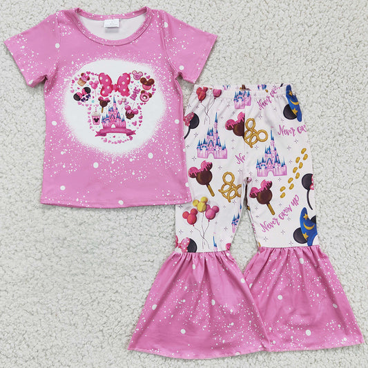 Hot Sale Kids Clothes Girls Bell Bottom Outfits Boutique Girls Clothing Set GSPO0251 4.18