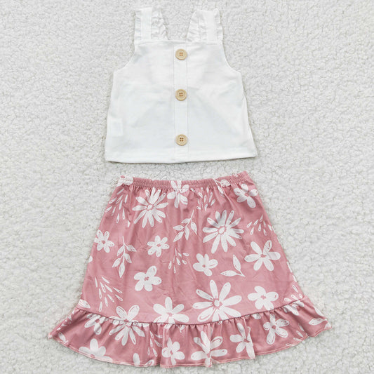 Baby Girls Clothes Strap Top Skirts Summer Shorts Sets GSD0270 4.1