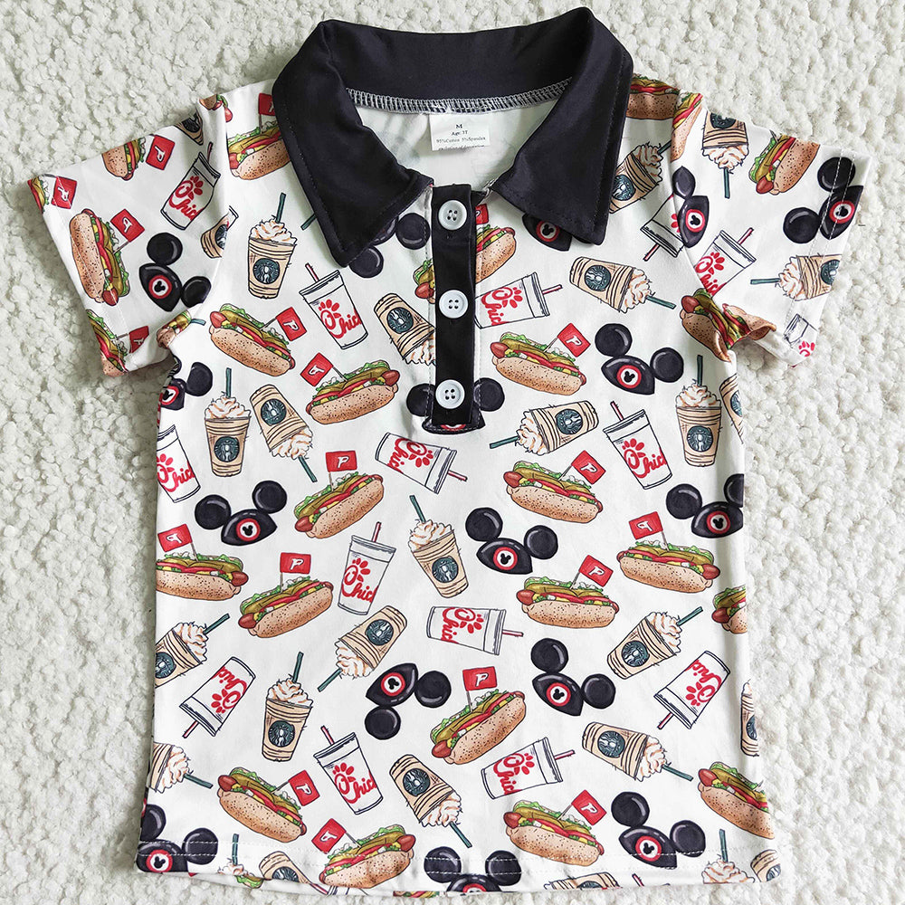 Fashion Baby Girl Dress with Boys T-shirt Boutique Kids Sibling Clothing GSD0110