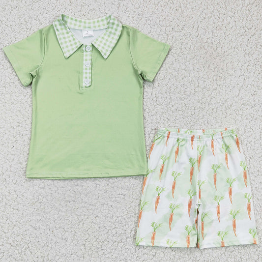 New Fashion Baby Boy Clothes Bunny Print Easter Kids Clothes Boys Outfits BSSO0095