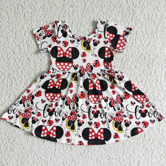 Fashion Baby Girls Dress Cute Cartoon Boutique Toddler Girls Dresses GSD0044