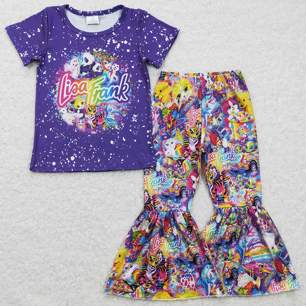 Wholesale Baby Girl Clothes Short Sleeve Bell Pants Set GSPO0343