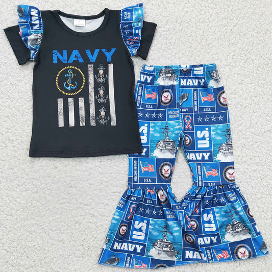 Wholesale Baby Girl Clothes Short Sleeve Bell Pants Set A1-17
