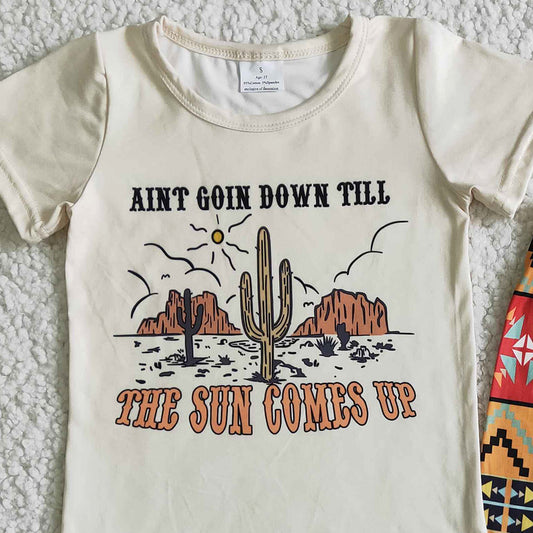 New Fashion Baby Girl Clothes Set Spring Kid Clothing Western Style Girls Boutique Outfit Wholesale Toddler Girls Summer Clothes B14-28