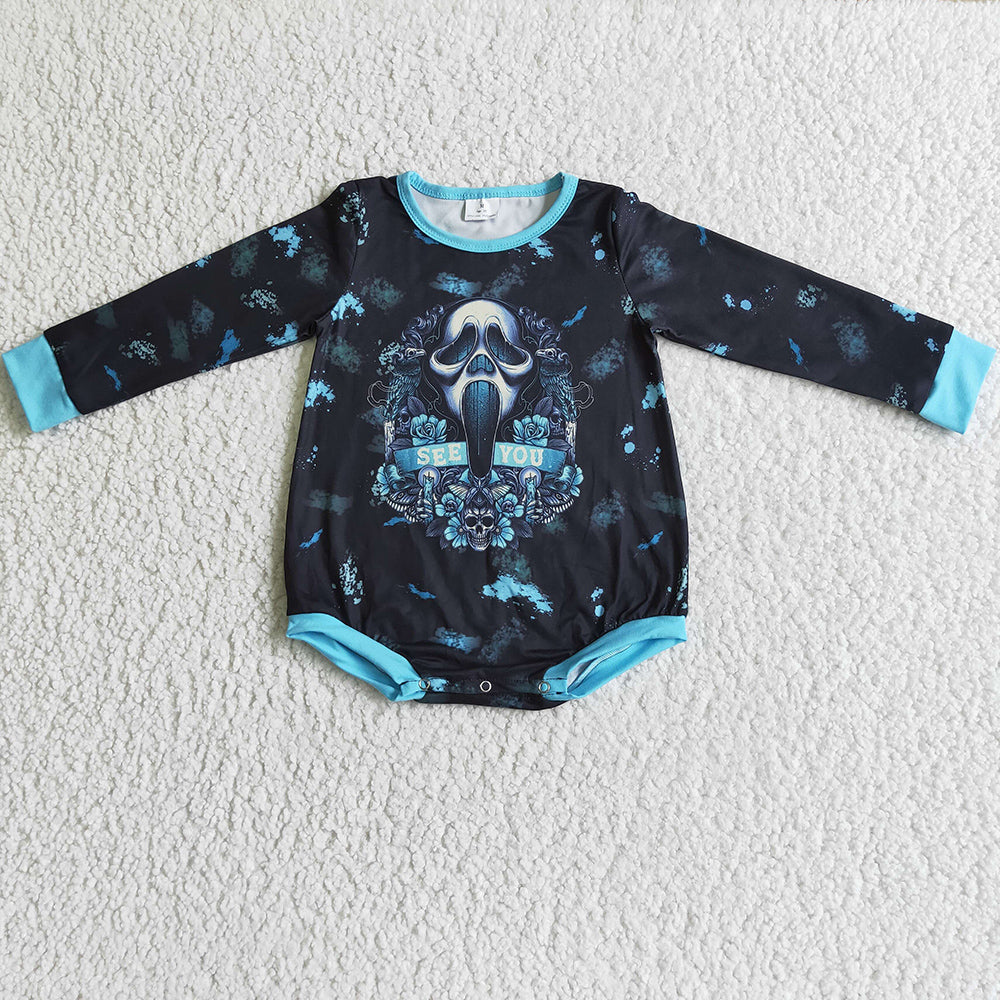 Boutique Toddlers Baby Girl Romper Halloween Horror Clothing Jumpsuit LR0091