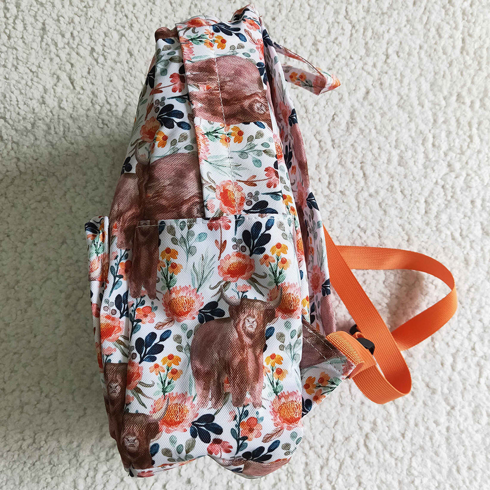 New Design Baby Girl Backpack Cow Print Boutique Girls Bags BA0027