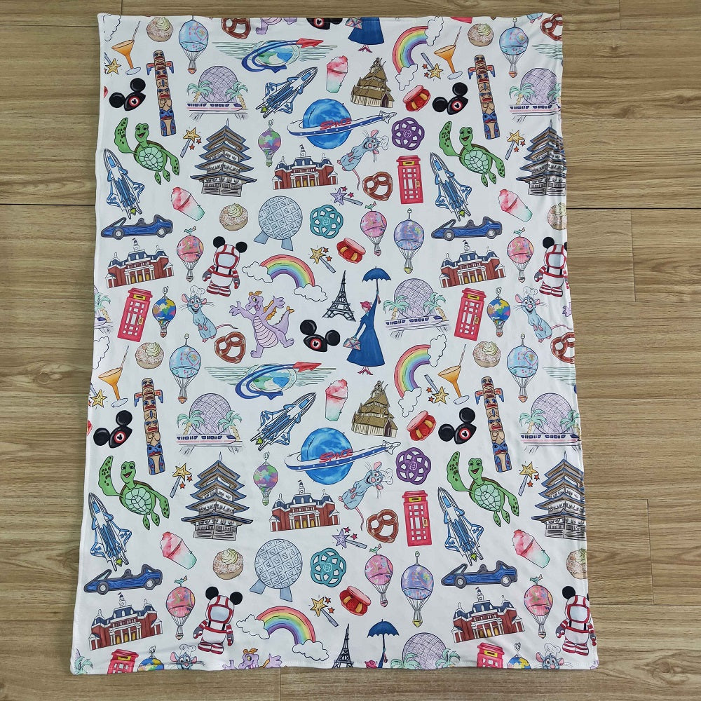Wholesale Boutique Kids Girls Blankets Fashion Infant Baby Blankets For Girls 29*43 inches 6 B7-34