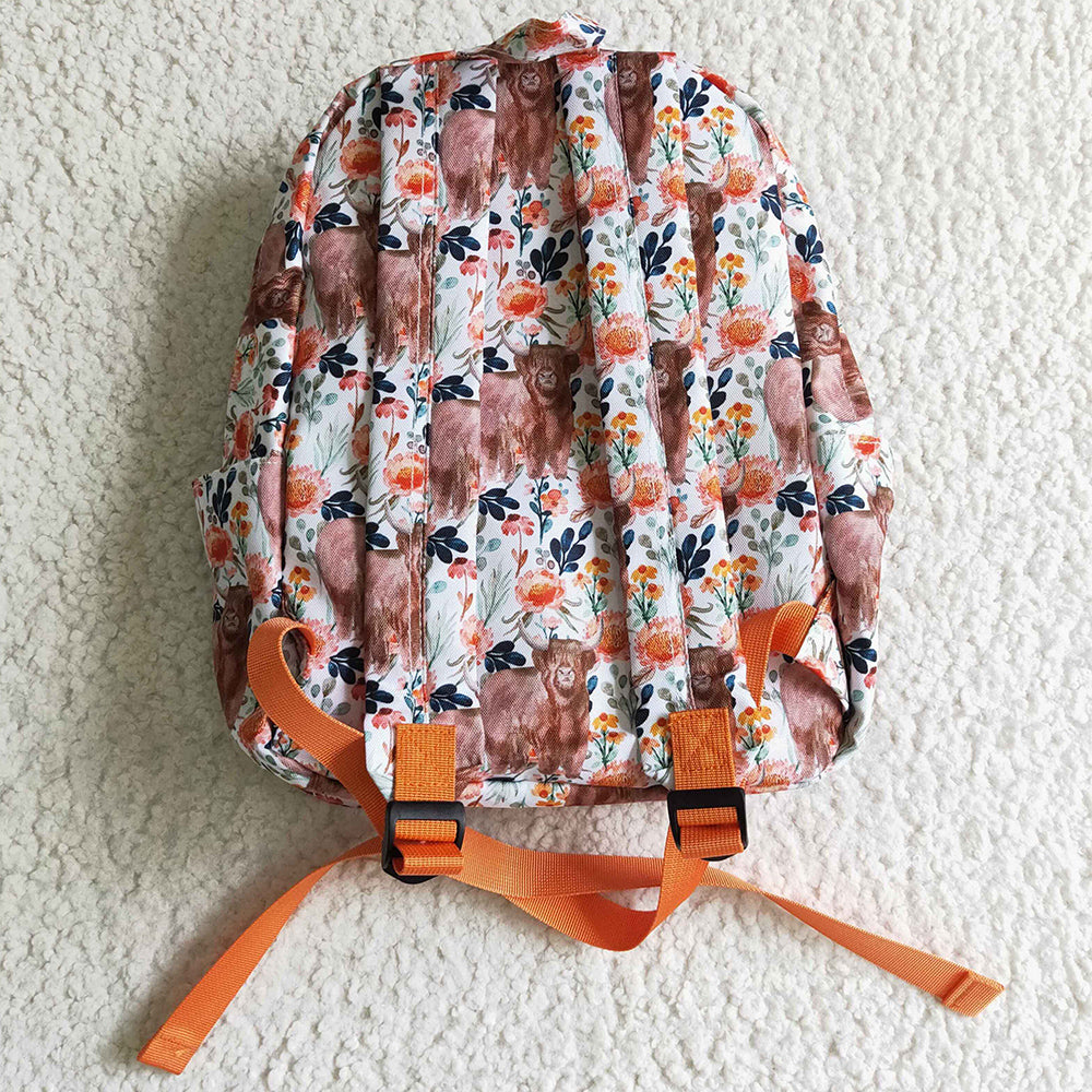 New Design Baby Girl Backpack Cow Print Boutique Girls Bags BA0027