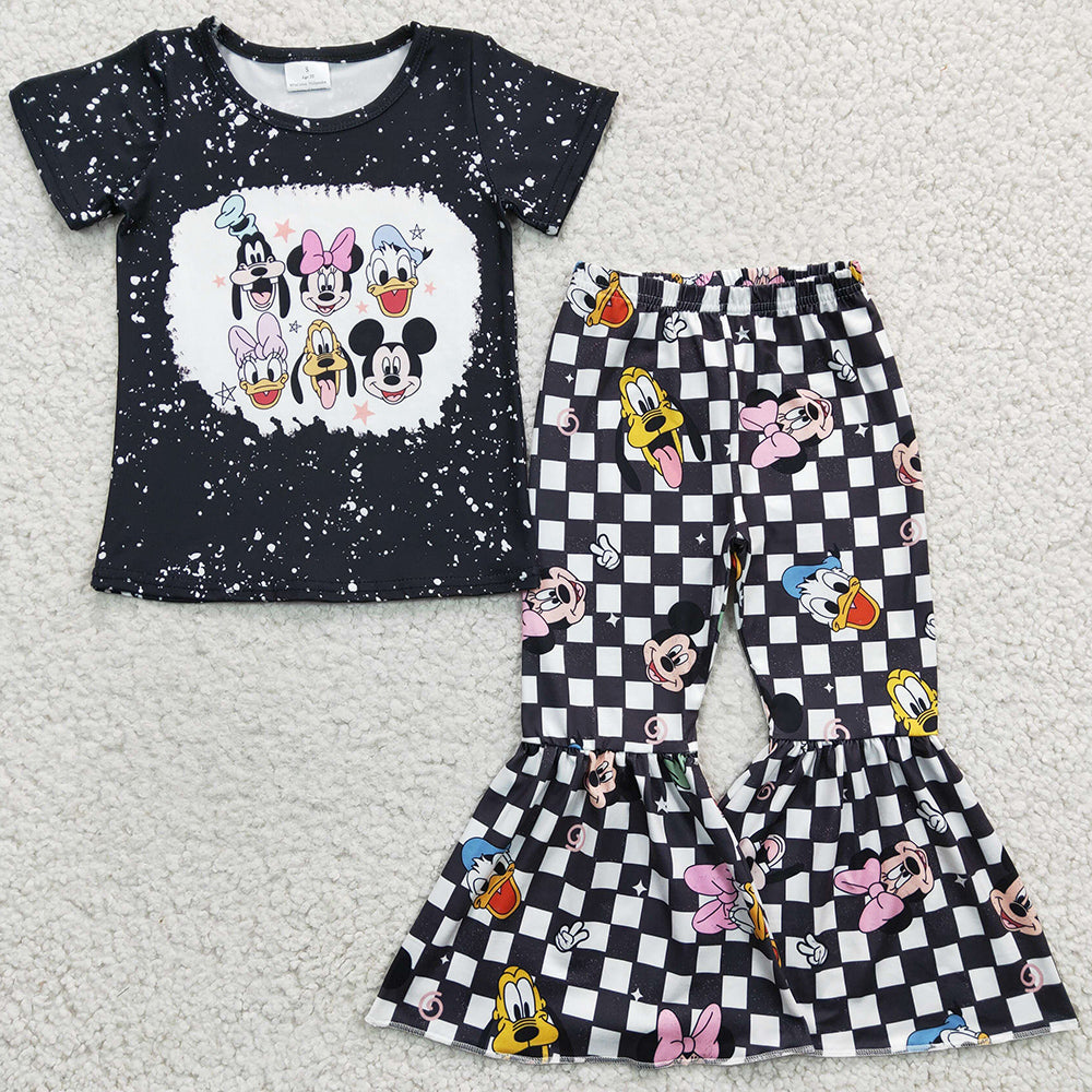 New Fashion Baby Girl Clothes Short Sleeve Bell Pants Set GSPO0445
