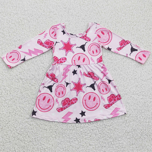 Boutique Baby Girls Dress Western Style Fashion Girls Dresses GLD0170 11.5