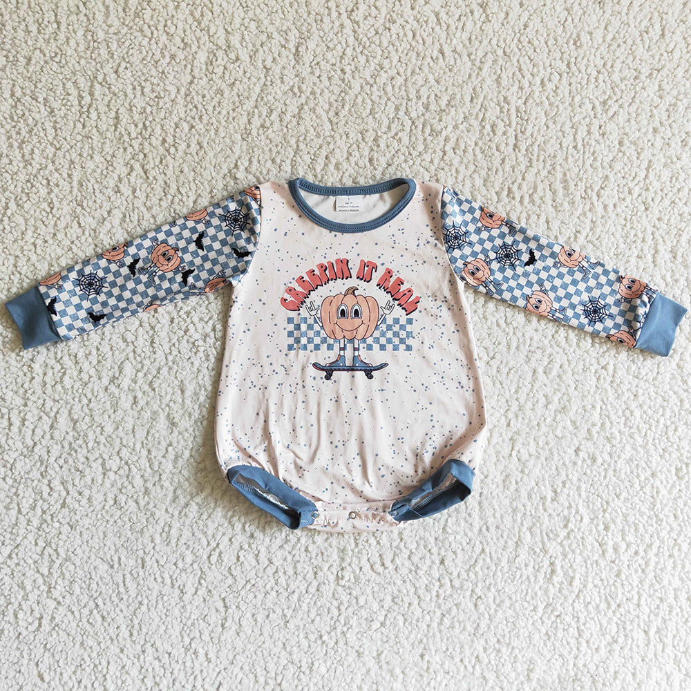 Cute Infant Baby Rompers Pumpkin Print Halloween Kids Romper LR0087