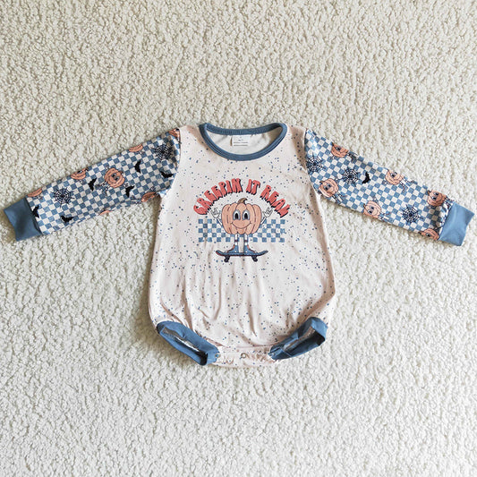Cute Infant Baby Rompers Pumpkin Print Halloween Kids Romper LR0087