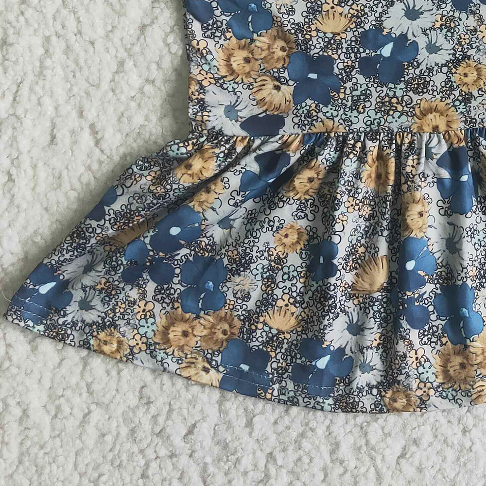 Baby Girls Clothes Bummies Set Flower Girls Boutique Clothing Kid Outfit A8-11 4.18