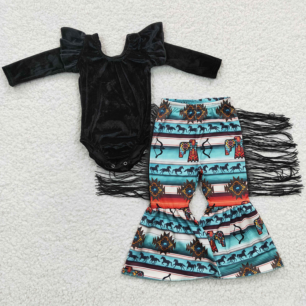 Fashion Baby Girls Clothes Bell Bottom Outfits GSPO0552