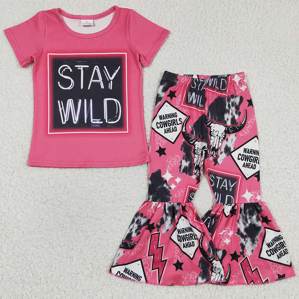 New Fashion Baby Girls Clothes Bell Pants Set GSPO0446