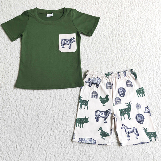 Baby Boys Clothes Cow Farm Kids Clothes Boys Outfits BSSO0046 3.1