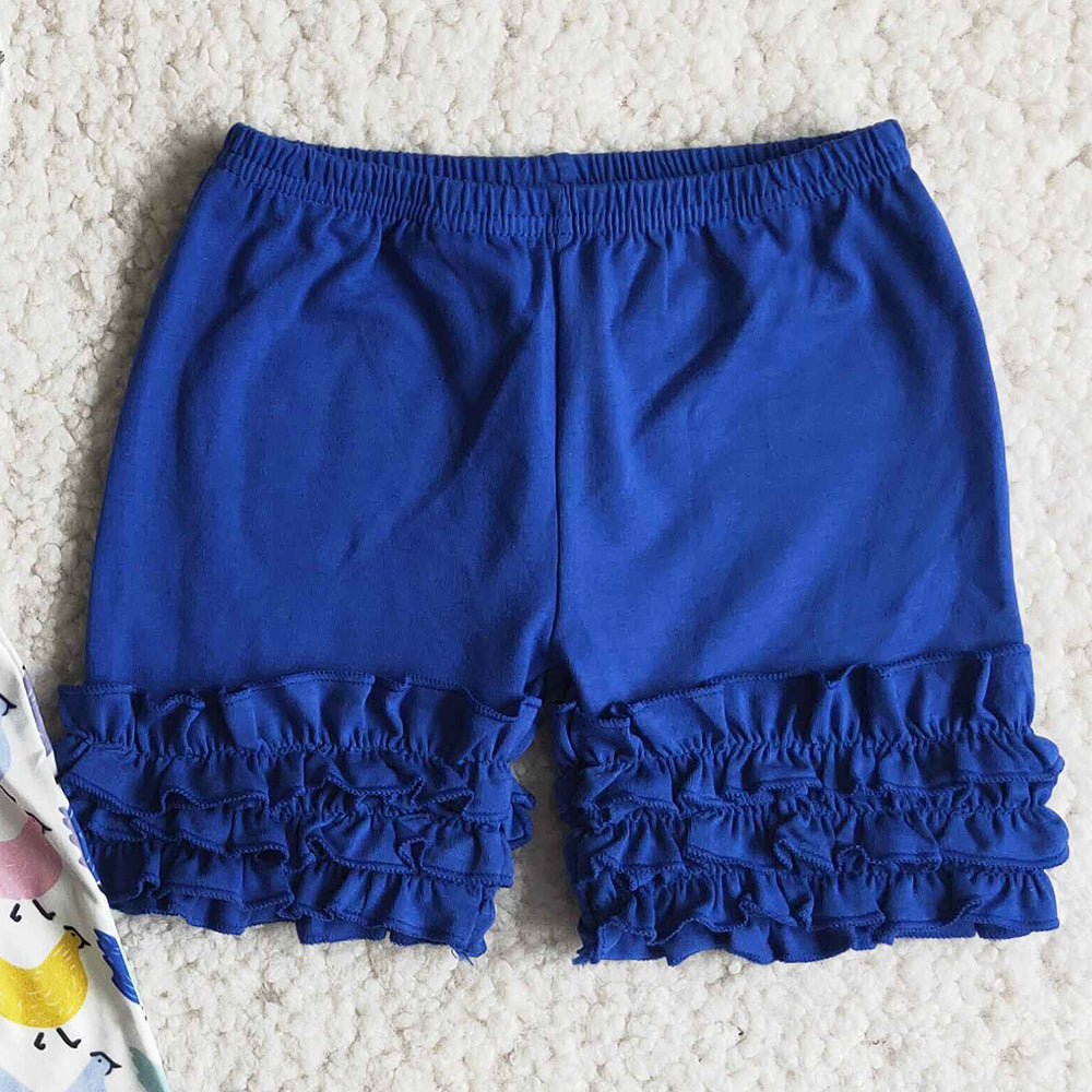 Kid Baby Girls Ruffles Tops Short Sleeve Shorts Chicken Summer Outfits Set A10-11 4.18