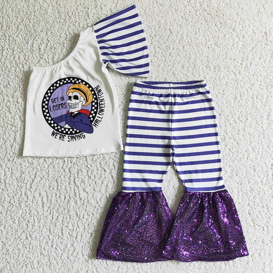 Toddler Baby Girl Clothes Halloween Kids Girls Bell Bottom Outfits GSPO0178