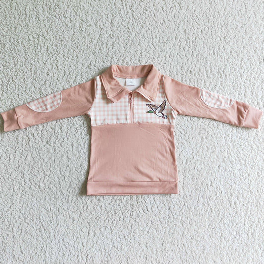 Cute Boys Fall Clothes Top Zip Design Boutique Boys T-shirt BT0034 11.3