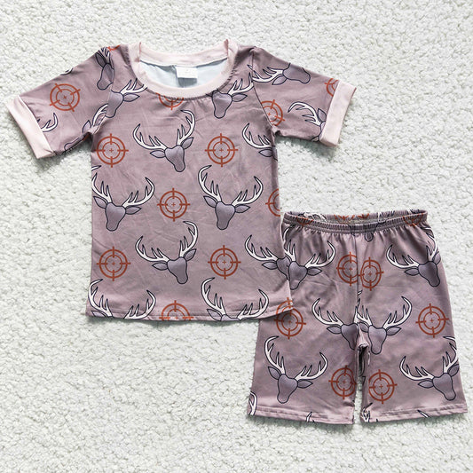 Boutique Baby Girls Pajamas Cow Print Short Sleeve Shorts Girls Sleepwear Set GSSO0138 BSSO0099 4.1