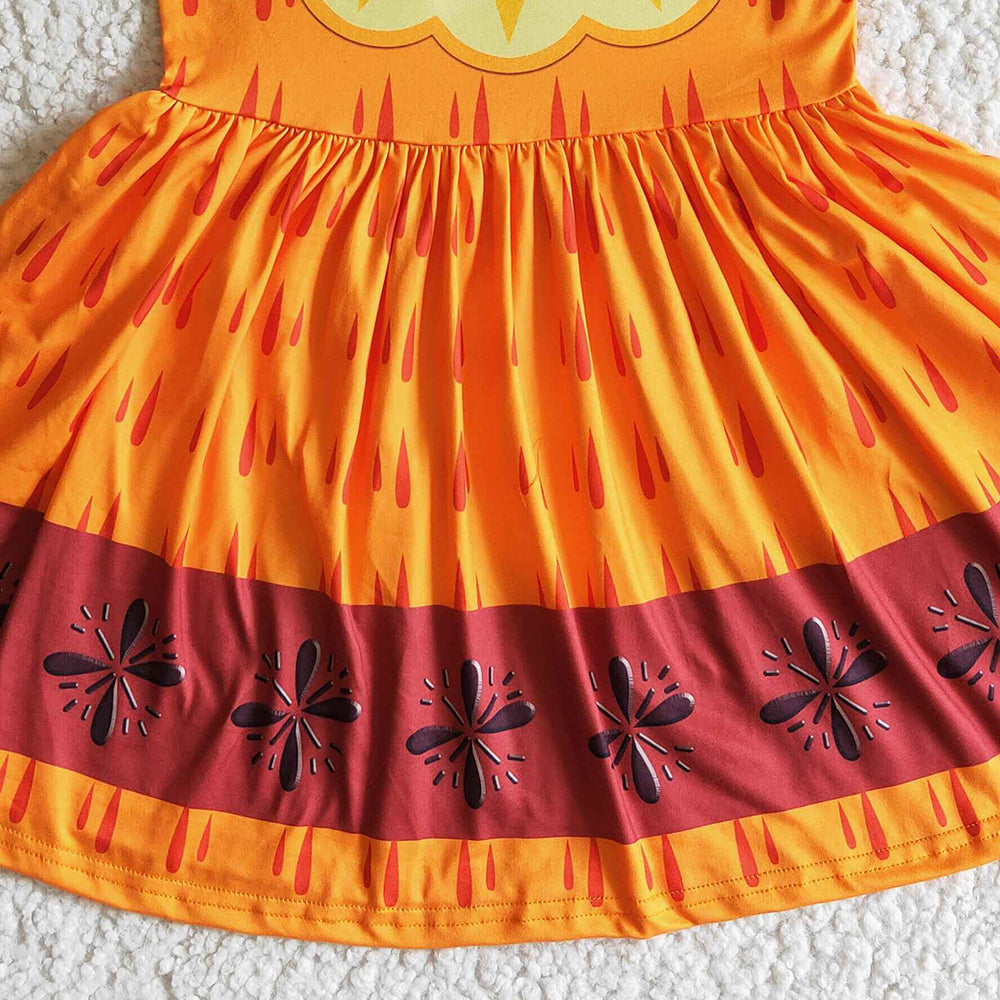 Fashion Baby Girls Dresses Short Sleeve Boutique Girls Dress Girls Twirl Dress GSD0006