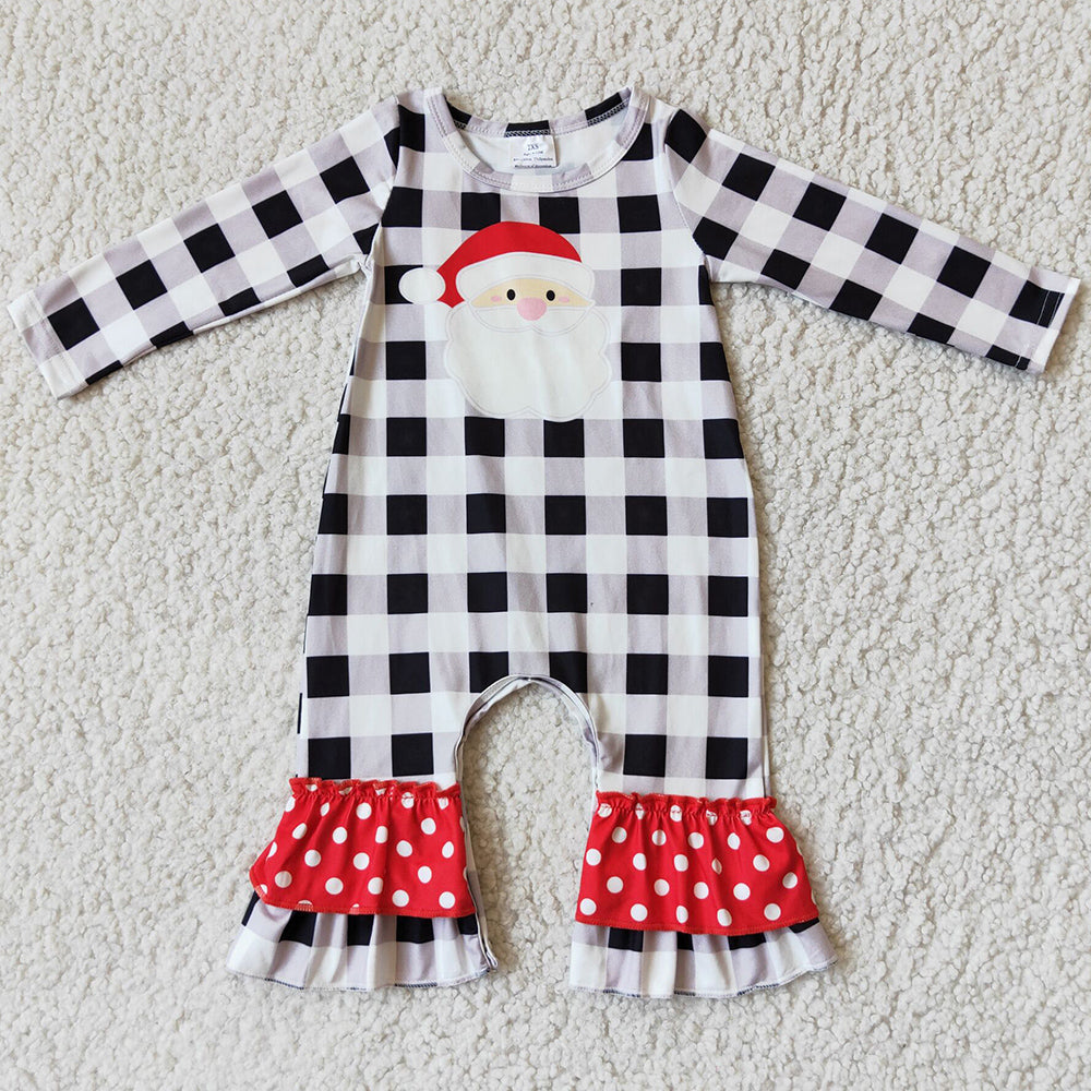 Baby Boy Romper Cute Santa Claus Print Boutique Kids Boys Christmas Romper 6 A19-25 11.5