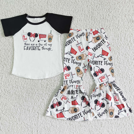 Baby Girl Clothes Bell Bottom Pants Sets Wholesale Children Clothing Outfits E9-5 3.25