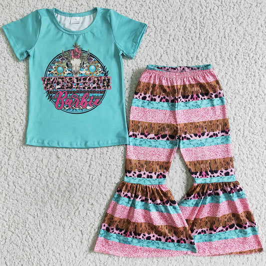 New Design Toddlers Girls Clothes Western Style Kids Outfits GSPO0150