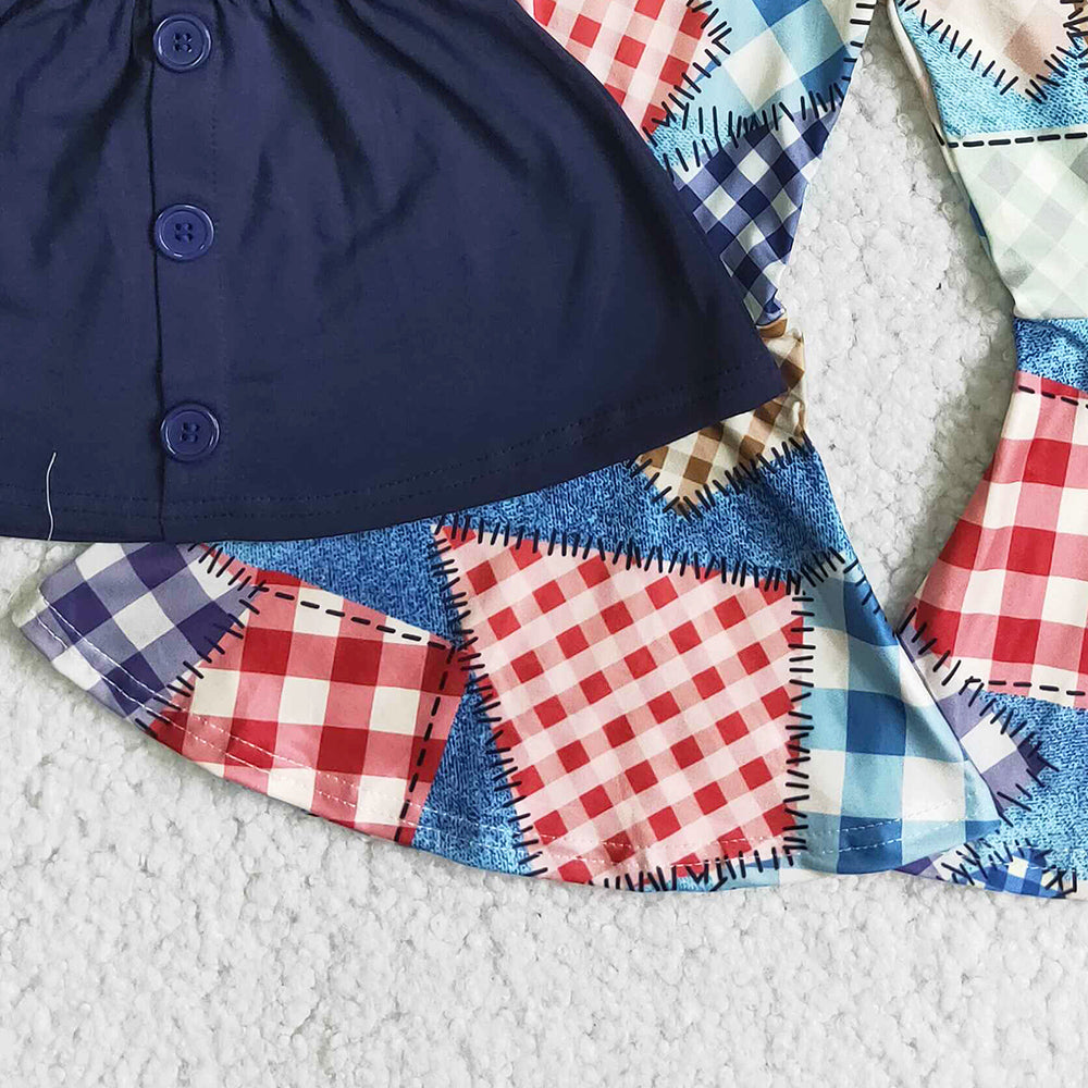 Newborn Baby Girls Clothes Girls Bell Bottom Outfit Boutique Kids Clothing Girls Children Set D9-30