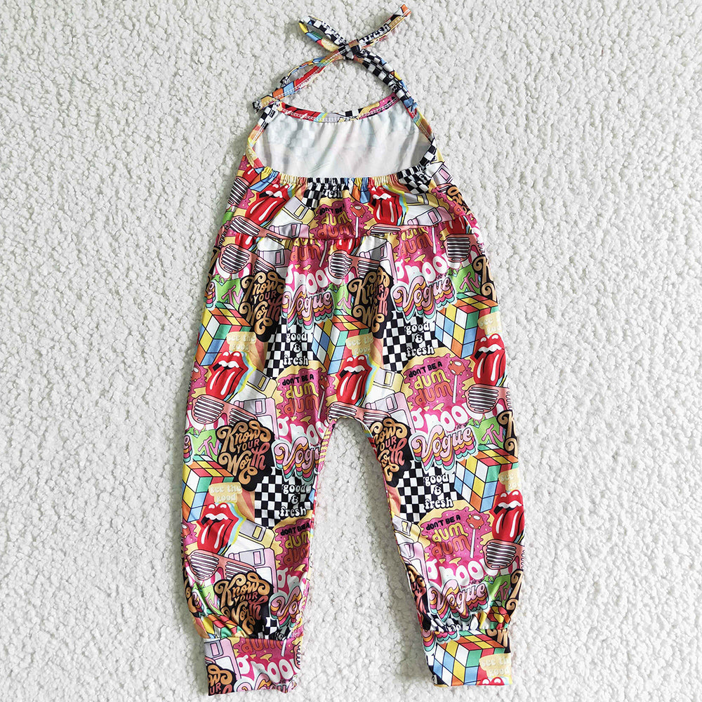 Hot Sale Girls Jumpsuit Boutique Summer Baby Girls Clothes Cute Jumpsuit SR0054