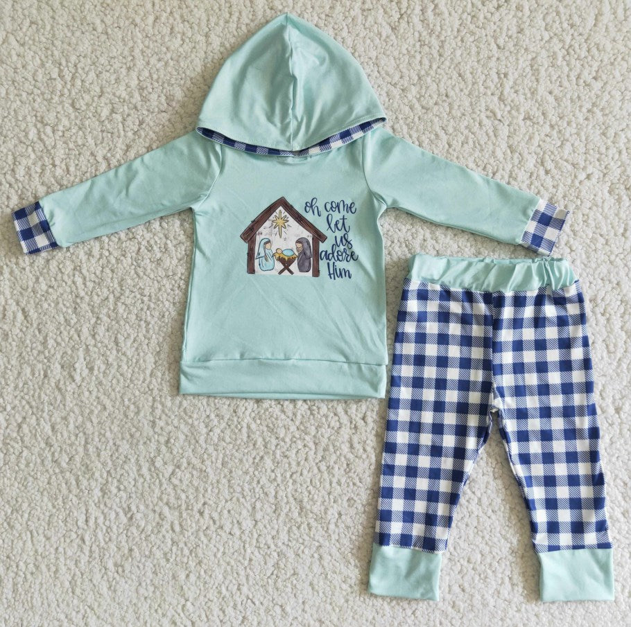 Boutique Baby Girl Clothes Set Boys Hoodies Outfits Christmas Boutique Kids Sibling Boys Clothing 6 C10-27