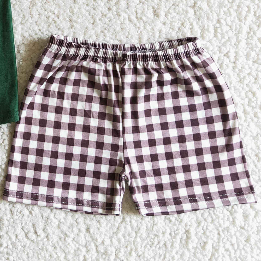 Fashion Kids Clothes Boys Outfits Embroidery Boutique Baby Boy Clothes Set Summer BSSO0007