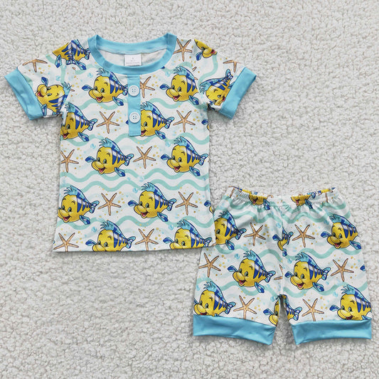 Summer Boys Clothes Short Sleeve Shorts Set BSSO0114